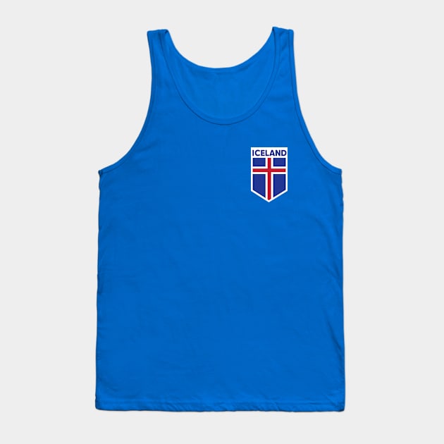 Iceland Flag Emblem Tank Top by SLAG_Creative